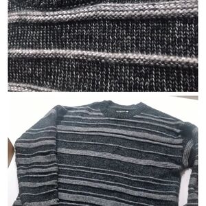 Retrofit Black and Gray Crewneck Sweater